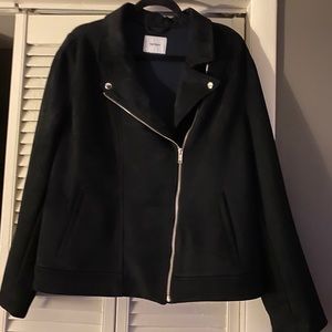 Suede Moto Style Jacket